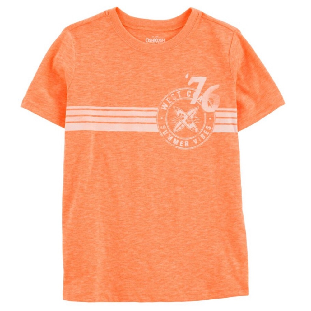 OshKosh Boys West Coast Summer Vibes Surf Stripe Tee Shirt